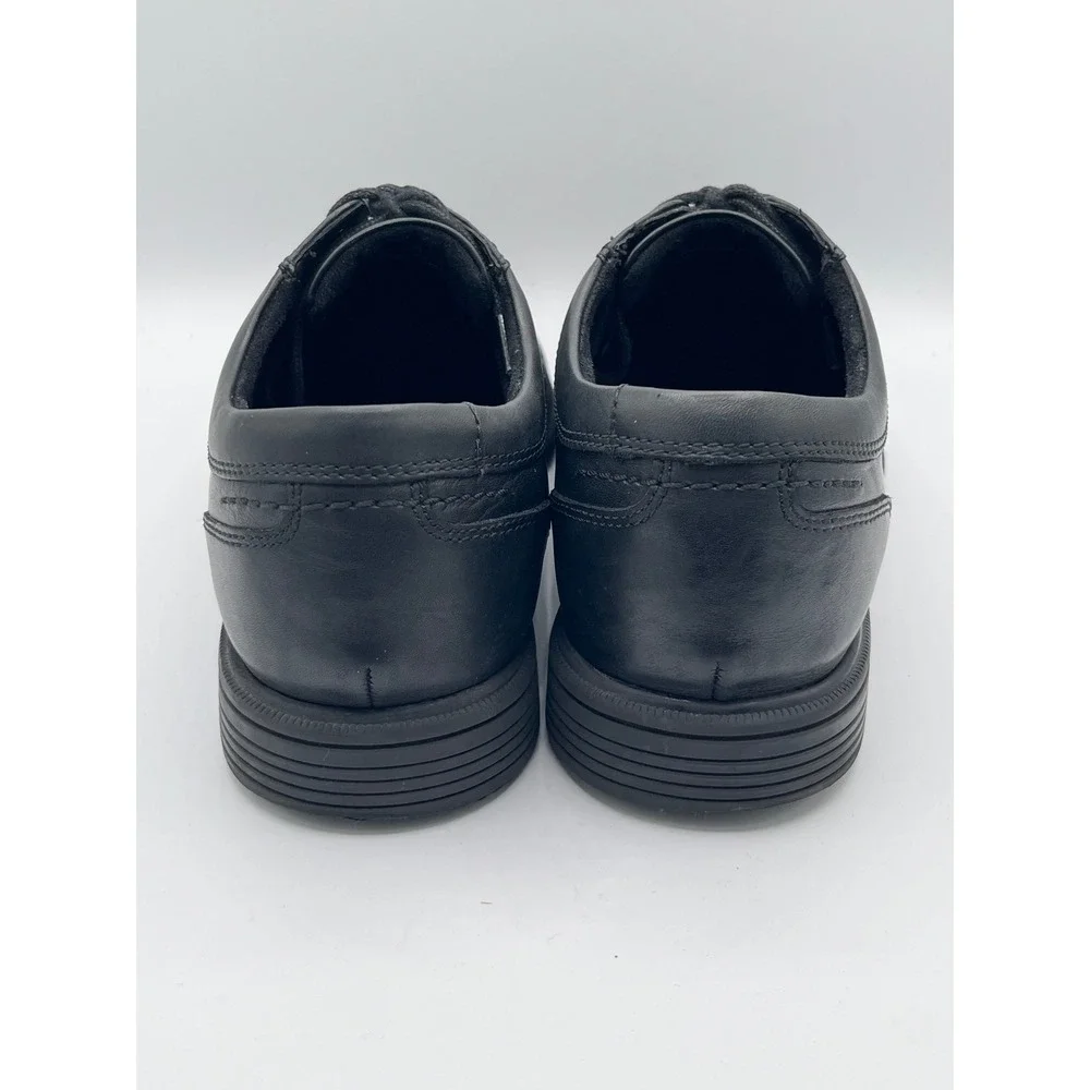 Rockport Men CI0821 truTECH Black Leather Slip Resistant Derby Shoes Size 9.5 M